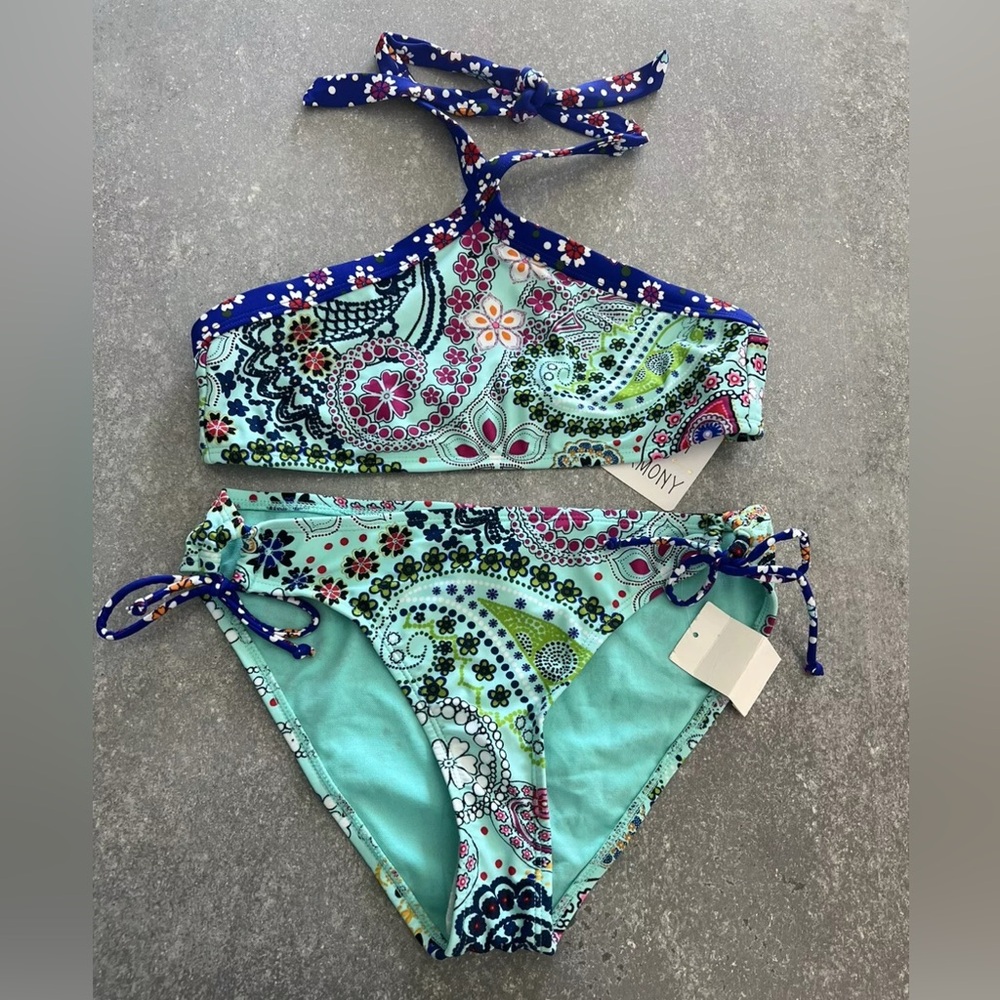 NWT Heart & Harmony Multicolored Girls Swimsuit